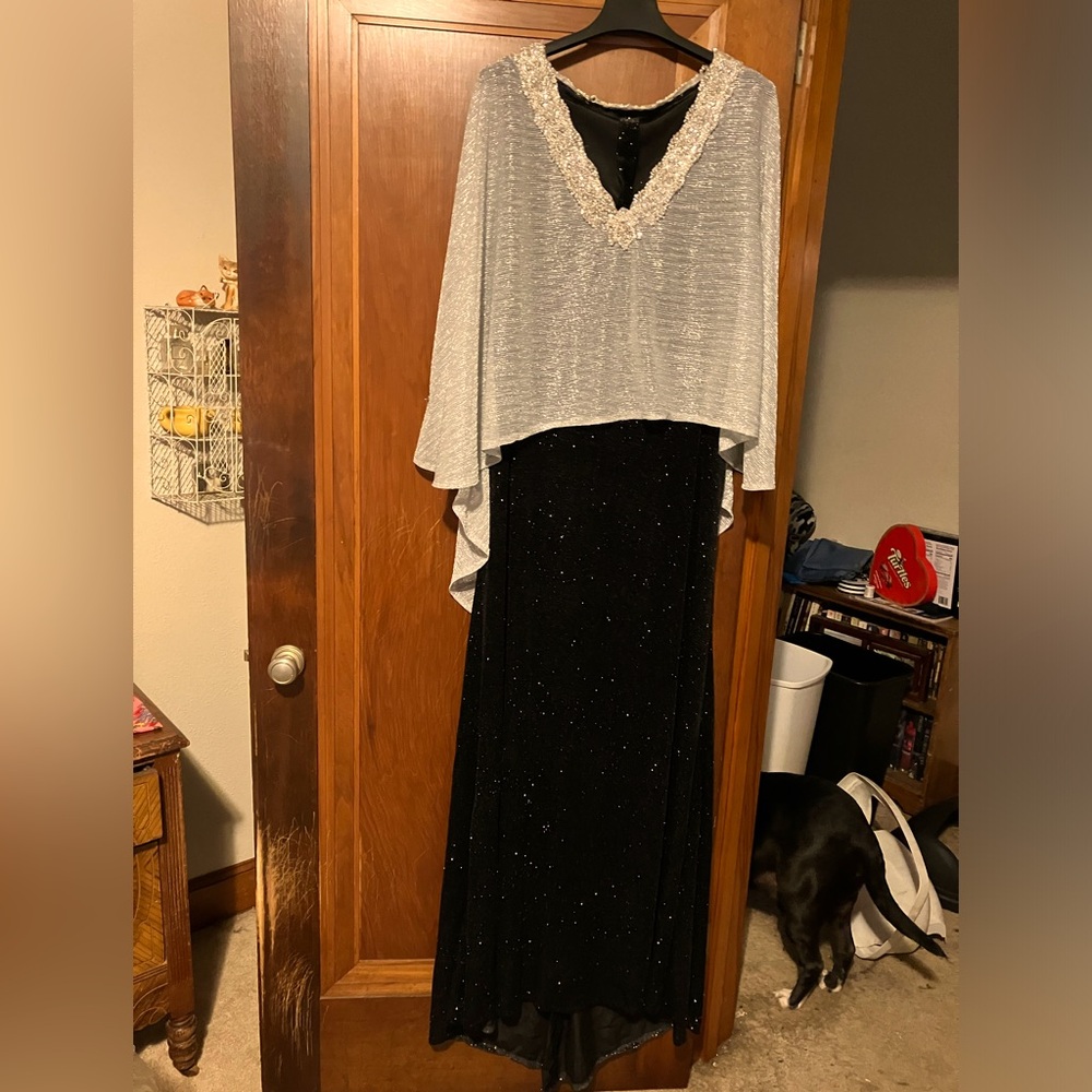 Velvet Evening Gown, designed and made by professional seamstress.